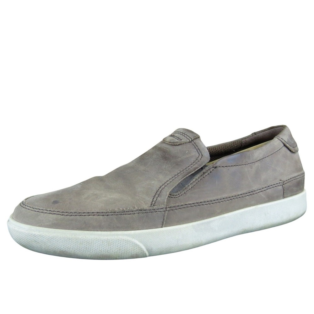 ECCO Leather Slip On Loafers Casual Comfort Walking Shoes Men's Size 43